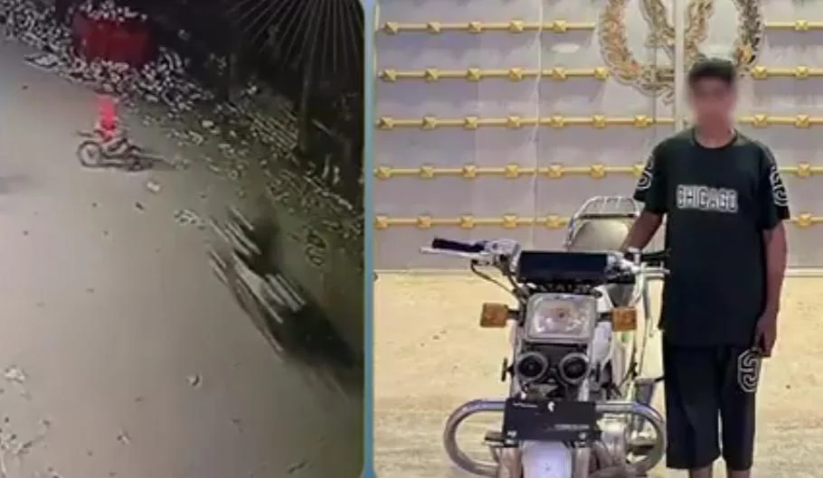 حادث دهس طفل في بني سويف بدراجة نارية