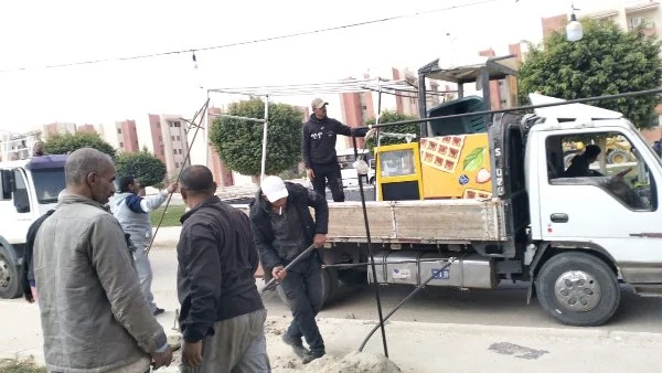 إزالة الإشغالات والتعديات في العاشر من رمضان