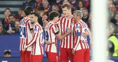 أتلتيكو مدريد يتغلب على برشلونة في ربع نهائي دوري الأبطال