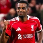 إيزاك سعيد بتسجيله الأول مع ليفربول