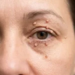 الزوائد الجلدية حول العين: الأسباب والوصفات العلاجية