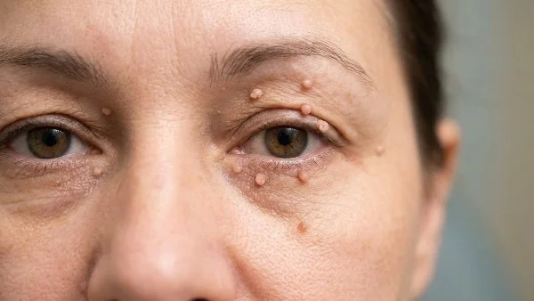 الزوائد الجلدية حول العين: الأسباب والوصفات العلاجية