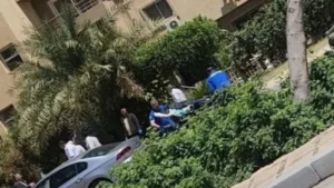 أقوال زوج المتهمة في حادث سقوط رجل الأعمال بالتجمع