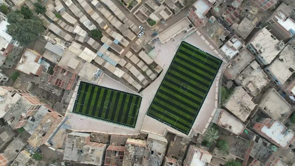 تطوير ملاعب مركز شباب كفر السنابسة بالمنوفية