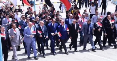 مسيرة وطنية في سوهاج بمناسبة عيد تحرير سيناء