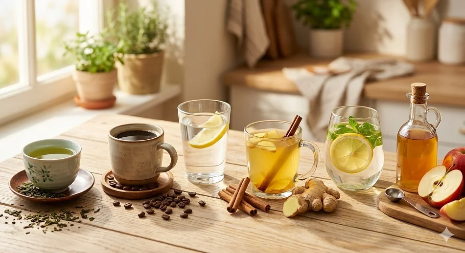 مشروبات طبيعية تعزز حرق الدهون وخسارة الوزن