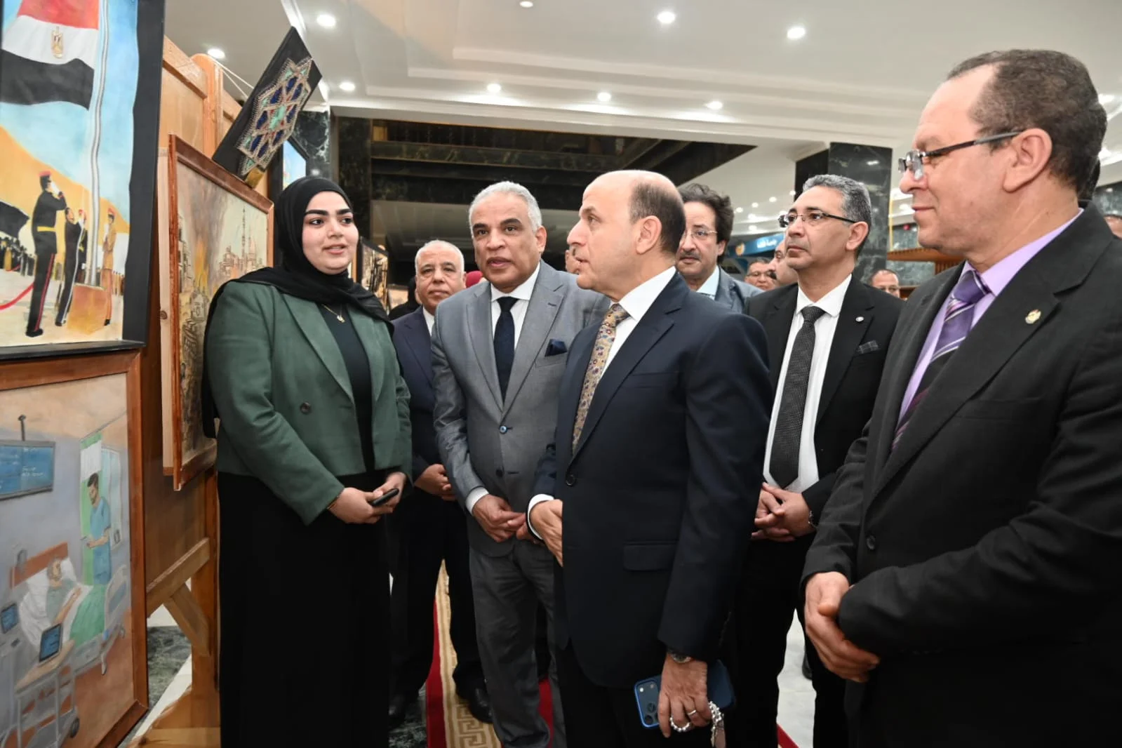 افتتاح المعرض السنوي لطلاب الفنون التشكيلية في طنطا