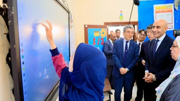 زيارة تعليمية لمدرسة الأورمان من قبل وزير التعليم ورؤساء جامعات يابانية