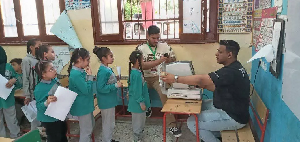 قوافل طبية لطلاب المدارس بسوهاج