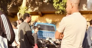 غلق طريق "الرمل" بنجع حمادي بعد تصادم تريلا و3 سيارات