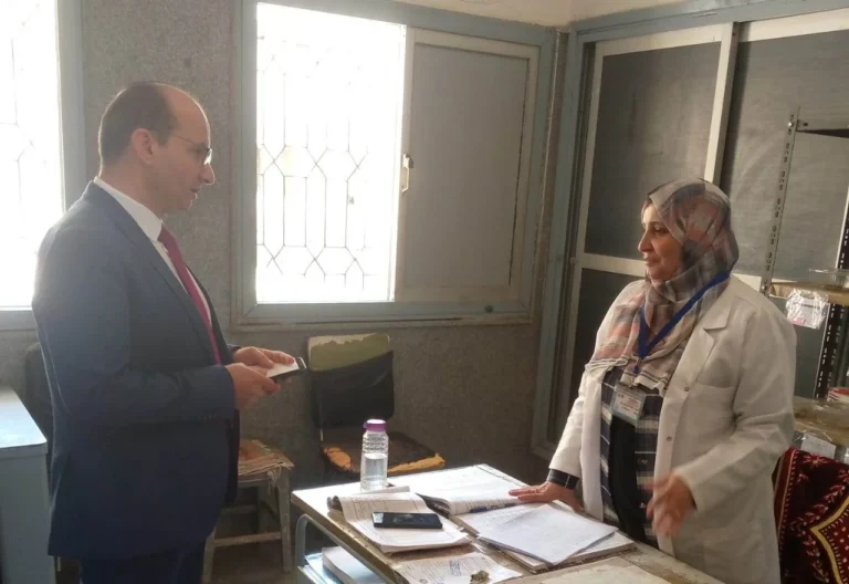 تفقد وكيل صحة الدقهلية للوحدة الصحية بقرية دميرة
