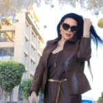 عبير صبري تتألق بفستان أحمر أنيق