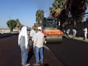 تطوير ورصف طريق مجمع المحاكم ومصنع السكر بأرمنت