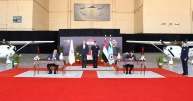 تسليم طائرتين للأكاديمية المصرية لعلوم الطيران