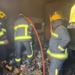 حريق في شركة بالشيخ زايد ينجح رجال الإطفاء في إخماده