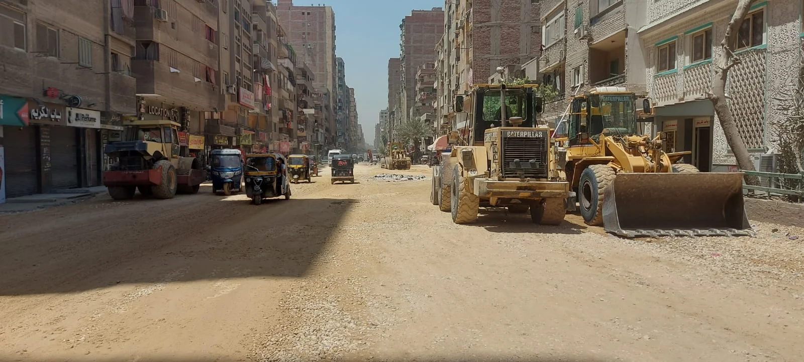 تطوير طريق ناهيا في بولاق الدكرور