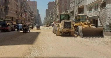 تطوير ورصف طريق ناهيا في بولاق الدكرور