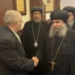 وفد كنسي يعزي مدبولي في وفاة والده