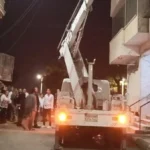 تصدعات محدودة في عقار بالمنيا بسبب أعمال حفر