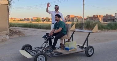 ابتكار مصري: سيارة كهربائية تسير 70 كم بـ10 جنيهات