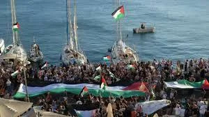 سحب سفن أسطول الصمود إلى ميناء أسدود