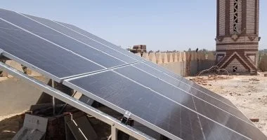 جامع الأنوار المحمدية بملوى أول مسجد بالطاقة الشمسية في المنيا