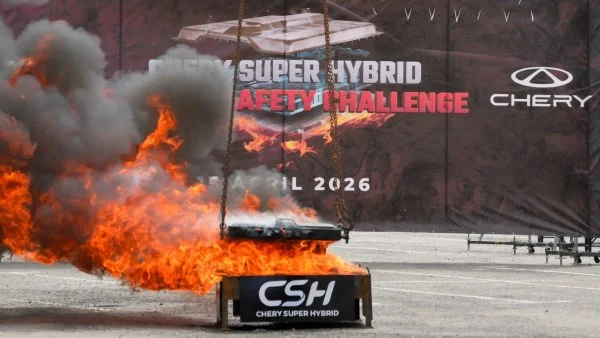 اختبار سلامة بطارية CHERY CSH الهجينة في ماليزيا