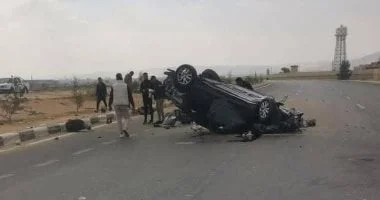 إصابة 4 أشخاص في حادث انقلاب سيارة بشمال سيناء