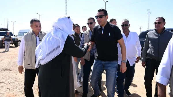 زيارة وزير الرياضة لمركز شباب الشهداء في شمال سيناء