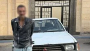 سرقة سيارة حكومية في الجيزة و arrest الجاني