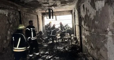 إصابة شخص بحروق إثر حريق في شقة سكنية بطلخا