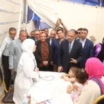 محافظ الشرقية يشهد القافلة الطبية بمركز شباب بردين