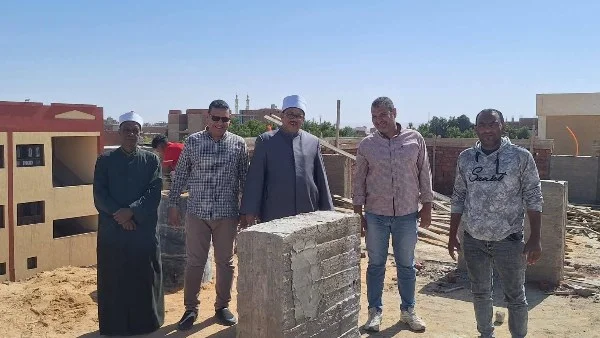 متابعة إنشاء جناح جديد بمعهد ناصر الإعدادي الثانوي