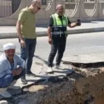 إصلاح خط طرد صرف صحي الحبلايات في السويس