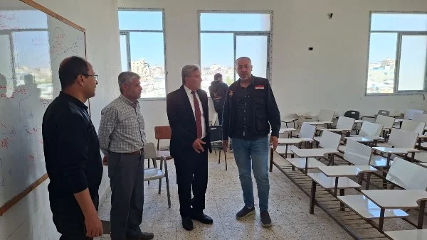 زيارة وفد اللجنة المصرية للمعاهد الأزهرية في غزة