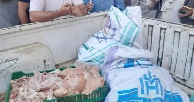 ضبط نصف طن لحوم ودواجن غير صالحة للاستهلاك بالمنوفية