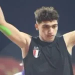 محمد أسامة يحقق ذهبية رمي الرمح في البطولة العربية
