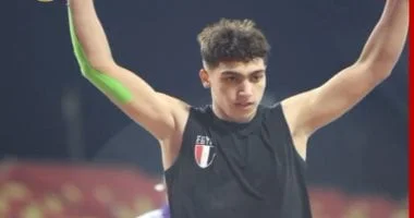 محمد أسامة يحقق ذهبية رمي الرمح في البطولة العربية