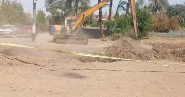 معالجة هبوط أرضي بنقادة في قنا