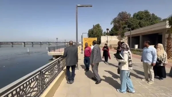 استكمال مشروع كورنيش النيل بقنا بشروط الحماية المدنية