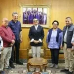 لقاء محافظ الوادي الجديد مع وفد الإيكاردا