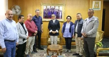 لقاء محافظ الوادي الجديد مع وفد الإيكاردا