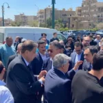 تشييع جثمان والد زوجة وزير التموين من مسجد العلي العظيم