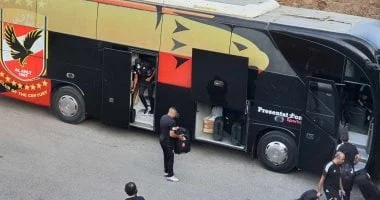 الأهلي يصل ملعب المقاولون لمواجهة سيراميكا