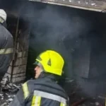 إخماد حريق في محل تجاري بمنطقة الهرم