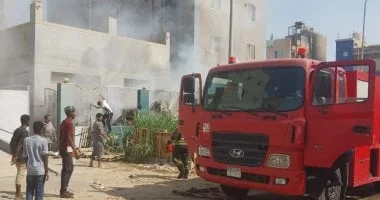 السيطرة على حريق بمصنع أحذية في باب الشعرية