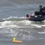 إنقاذ طفل من الغرق في بحر شبين القناطر