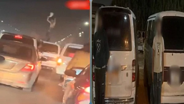 القبض على قائدي سيارتين ميكروباص بالجيزة