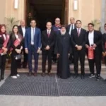زيارة رئيس جامعة بني سويف للكنائس والأديرة بمناسبة عيد القيامة