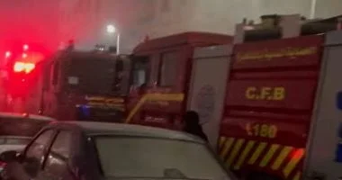 إخماد حريق في صالة ألعاب رياضية بالهرم بدون إصابات